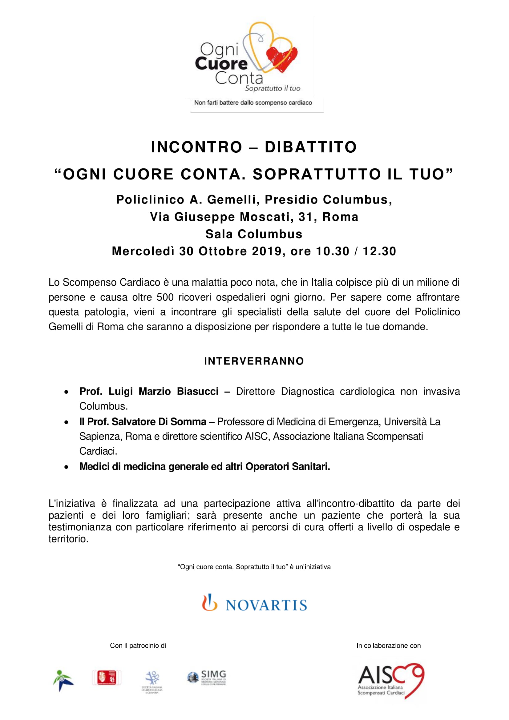 Programma incontro Columbus 30.10 1