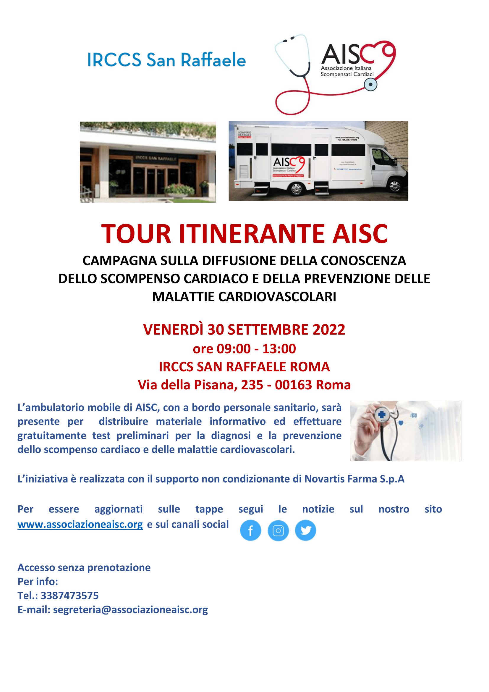 AISC locandina camper 2022 IRCCS San Raffaele Roma 1